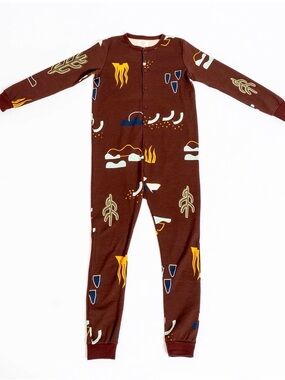 NEW Arborist oasis Kids One-Piece Pajama onesie size 6-7